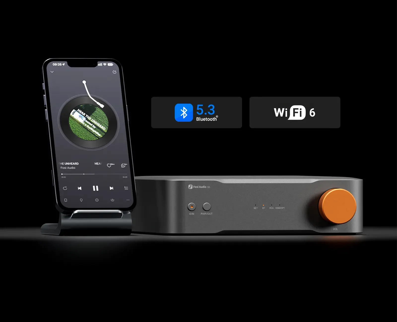 Streamer Fosi Audio S3 z Tidal/Spotify Connect